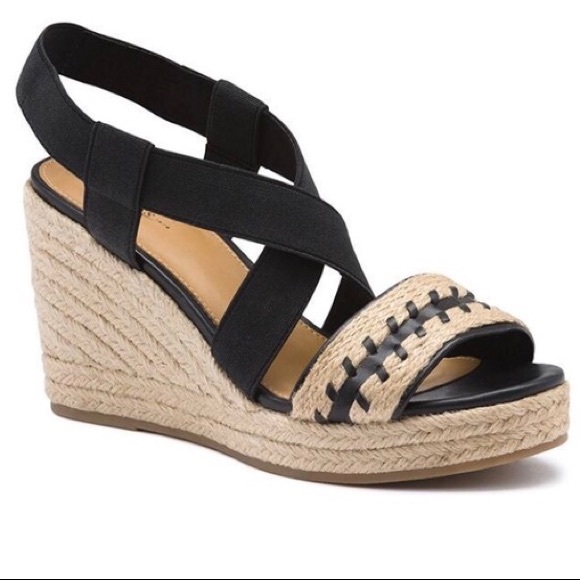 G.H. Bass & Co. Shoes - BOGOFREE! G.H Bass Black Espadrille Wedges